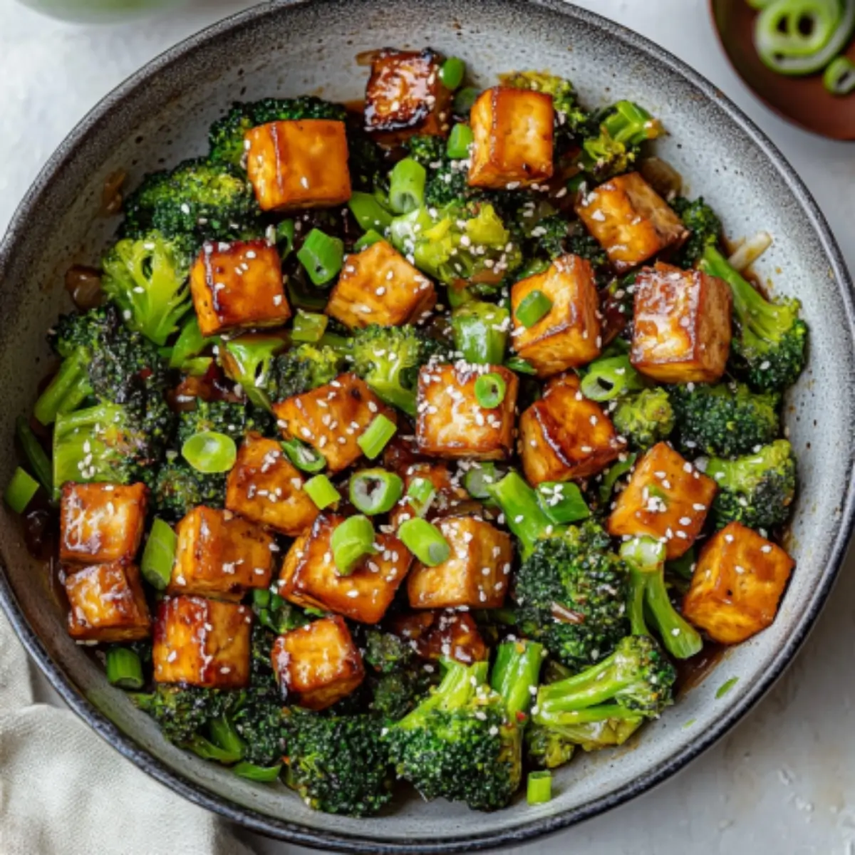 Savory Tofu Broccoli Stir Fry – Easy Vegan Recipe