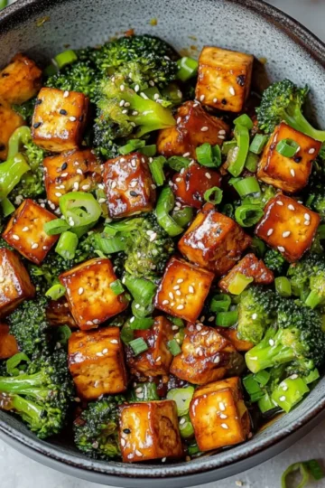 Tofu Broccoli Stir Fry โ Healthy Vegan Dinner Idea