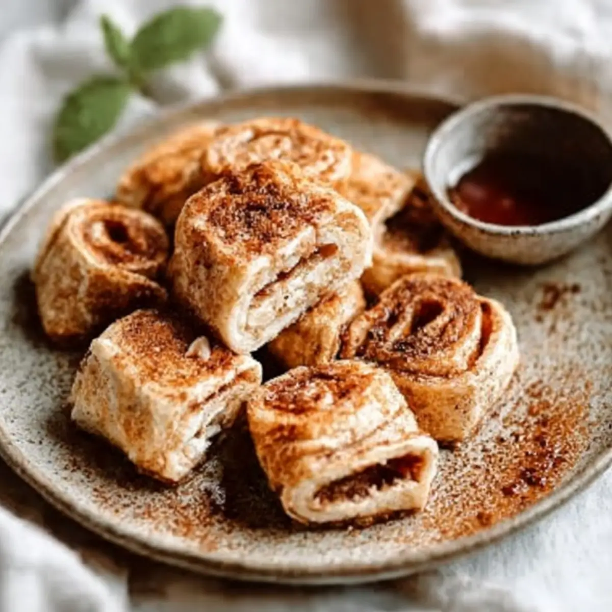 Cinnamon Sugar Cream Cheese Roll Ups