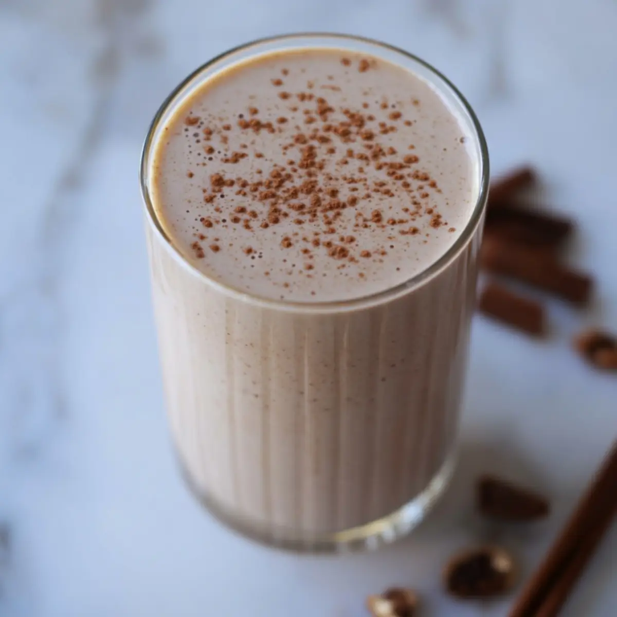 vanilla almond spiced chai protein smoothie