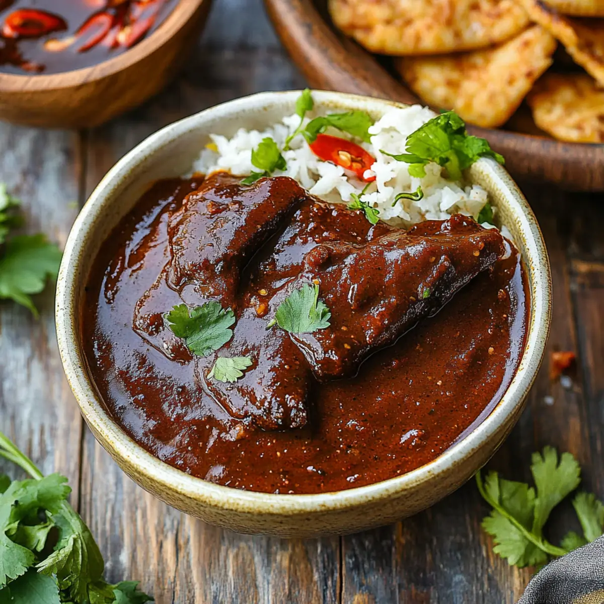 Adobo sauce recipe ingredients arranged on marble counter including dried chiles spices and aromatics