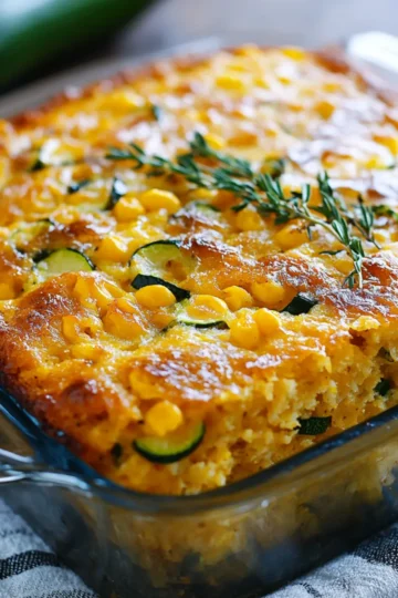 Zucchini Cornbread Casserole