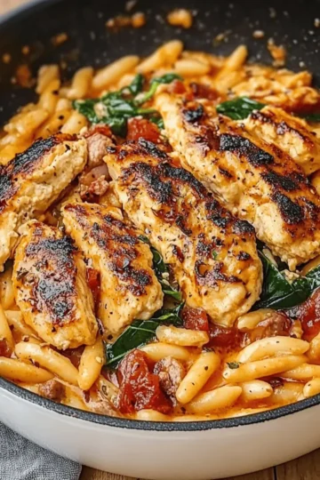 Creamy Sun-Dried Tomato Chicken Orzo