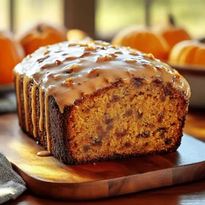 Pumpkin Bread with Maple Glaze