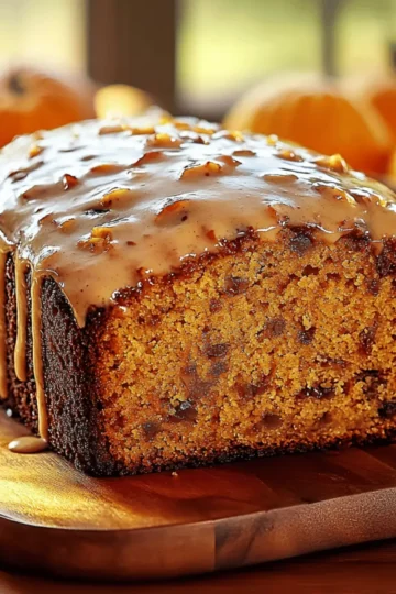 Pumpkin Bread with Maple Glaze
