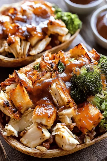 BBQ Chicken & Roasted Sweet Potato Bowls