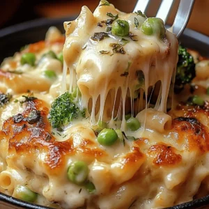Chicken and Broccoli Alfredo Bake