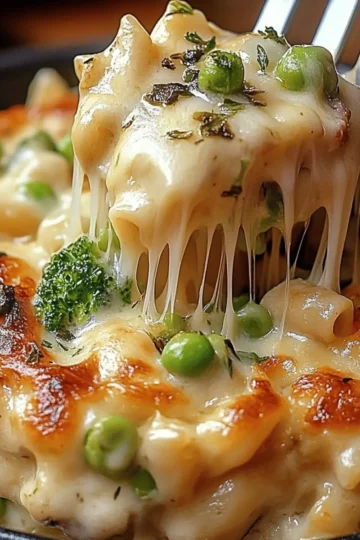 Chicken and Broccoli Alfredo Bake