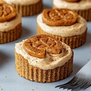 No Bake Mini Biscoff Cheesecakes