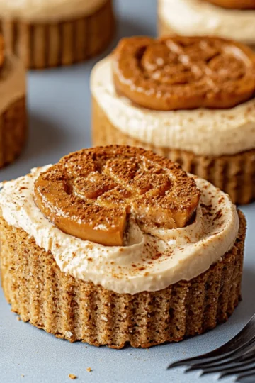 No Bake Mini Biscoff Cheesecakes