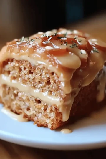 Applesauce Cake with Cinnamon Cream Cheese Frosting