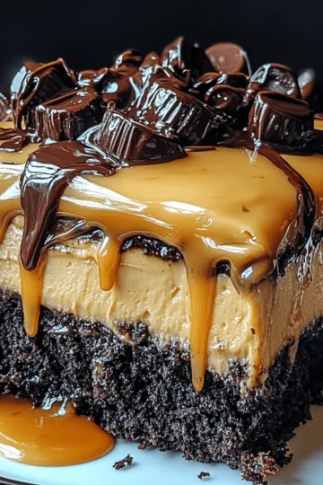 Milky Way Caramel Cheesecake Brownies