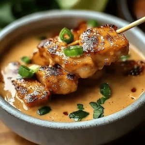 Thai Chicken Satay with Peanut Sauce
