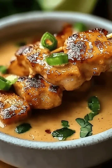 Thai Chicken Satay with Peanut Sauce