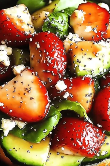 Strawberry Avocado Spinach Salad