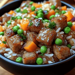 Onion Beef Fried Rice