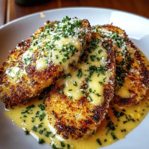 Crispy Parmesan Chicken with a Rich Garlic Sauce