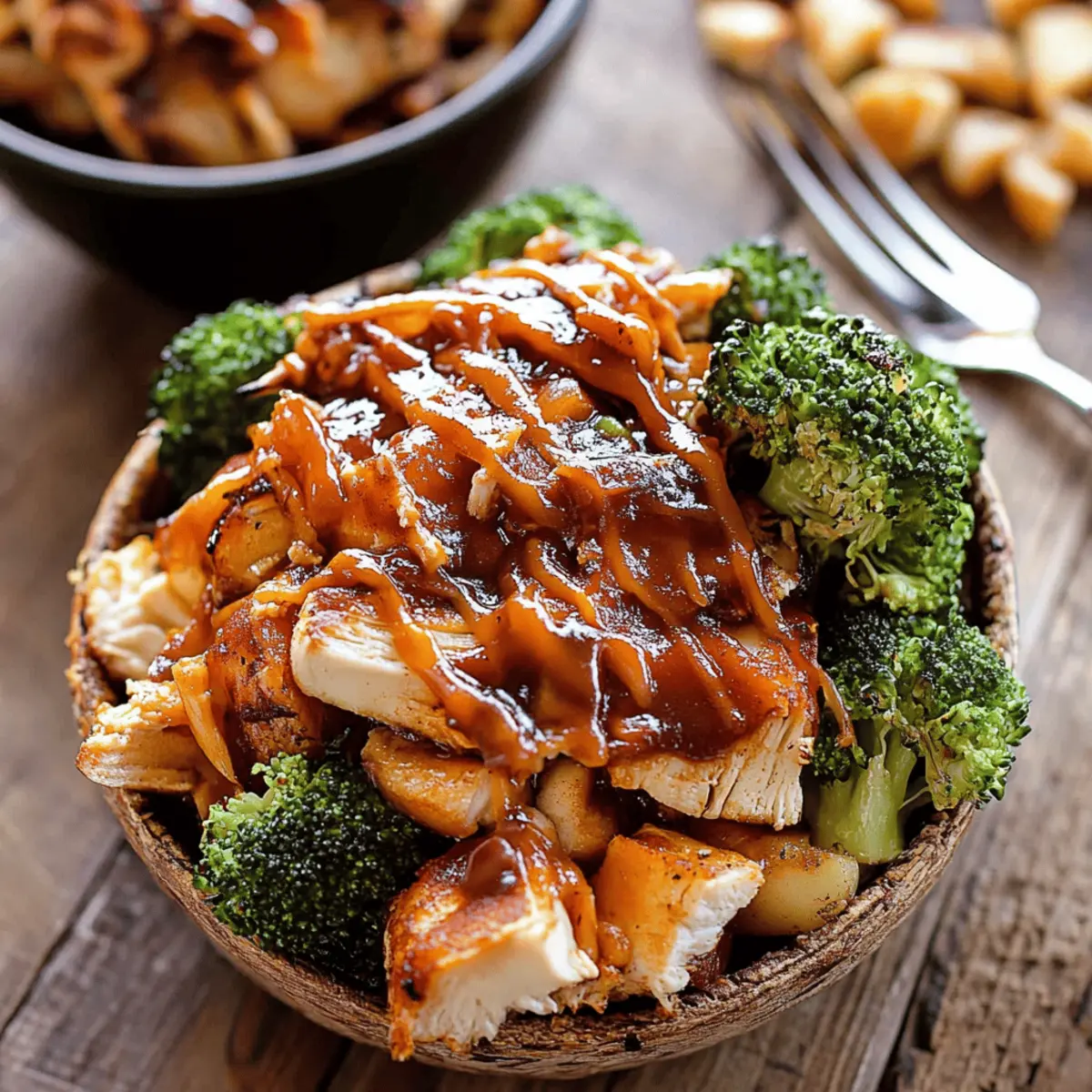 BBQ Chicken & Roasted Sweet Potato Bowls