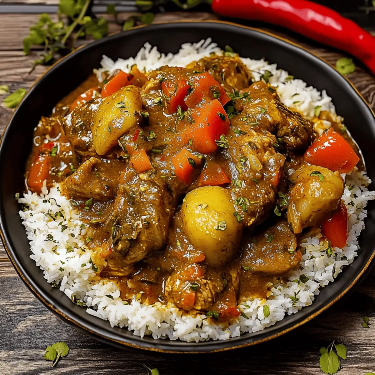 Authentic Jamaican Curry Chicken