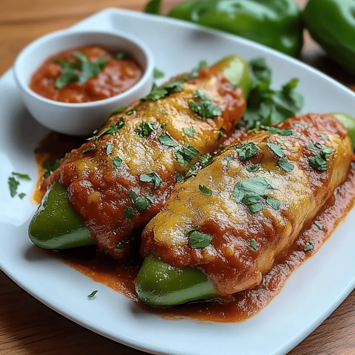Cheesy Hatch Chile Rellenos
