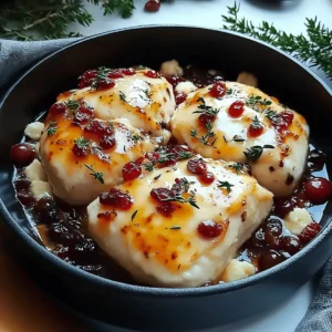 Cranberry Brie Stuffed Chicken