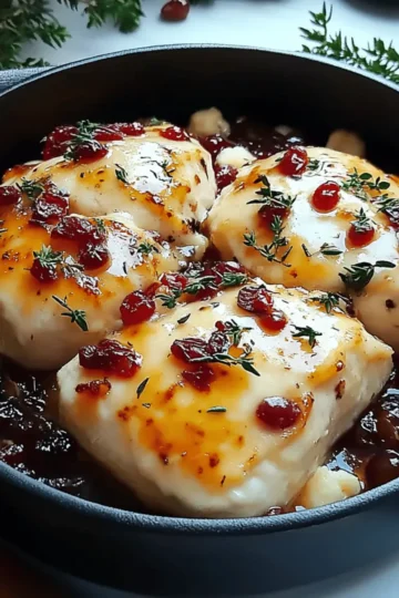 Cranberry Brie Stuffed Chicken