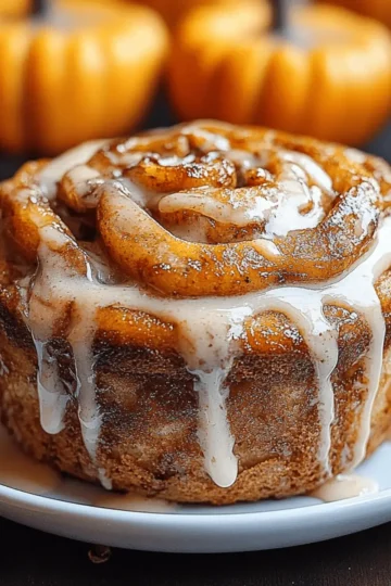 Pumpkin Cinnamon Roll Muffins