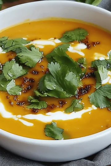 Creamy Butternut Squash Soup with Coconut Milk