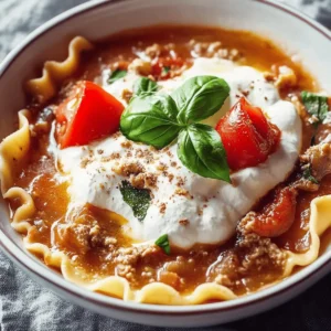Crockpot Lasagna Soup