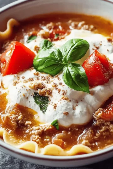 Crockpot Lasagna Soup