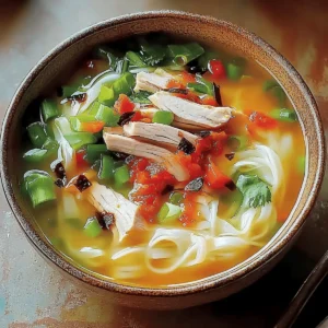 Ginger Garlic Chicken Noodle Soup