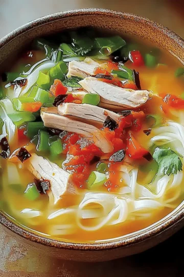 Ginger Garlic Chicken Noodle Soup