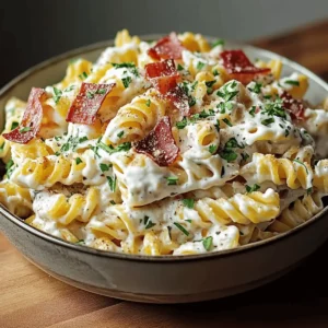 Creamy Bacon Ranch Pasta Salad