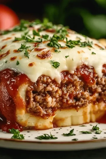 Stuffed Italian Meatloaf