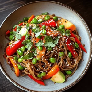 Cold Teriyaki Noodles Salad