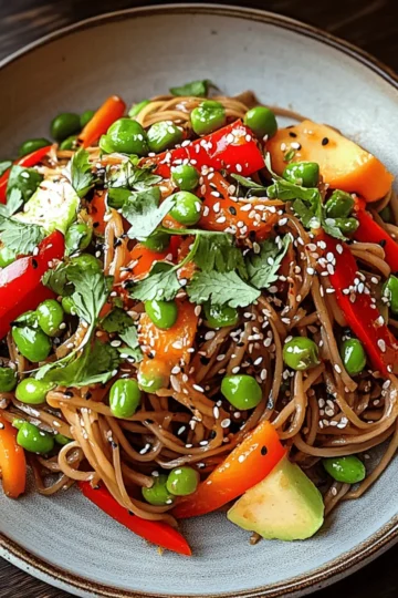 Cold Teriyaki Noodles Salad