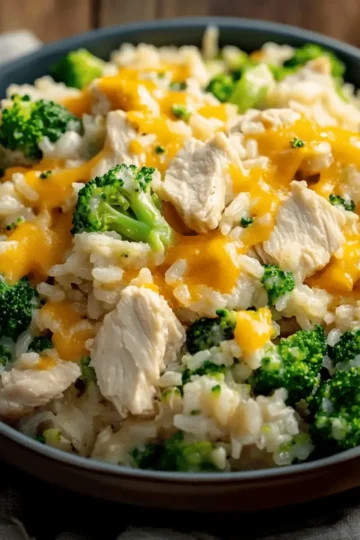 Cheesy Chicken Broccoli Rice