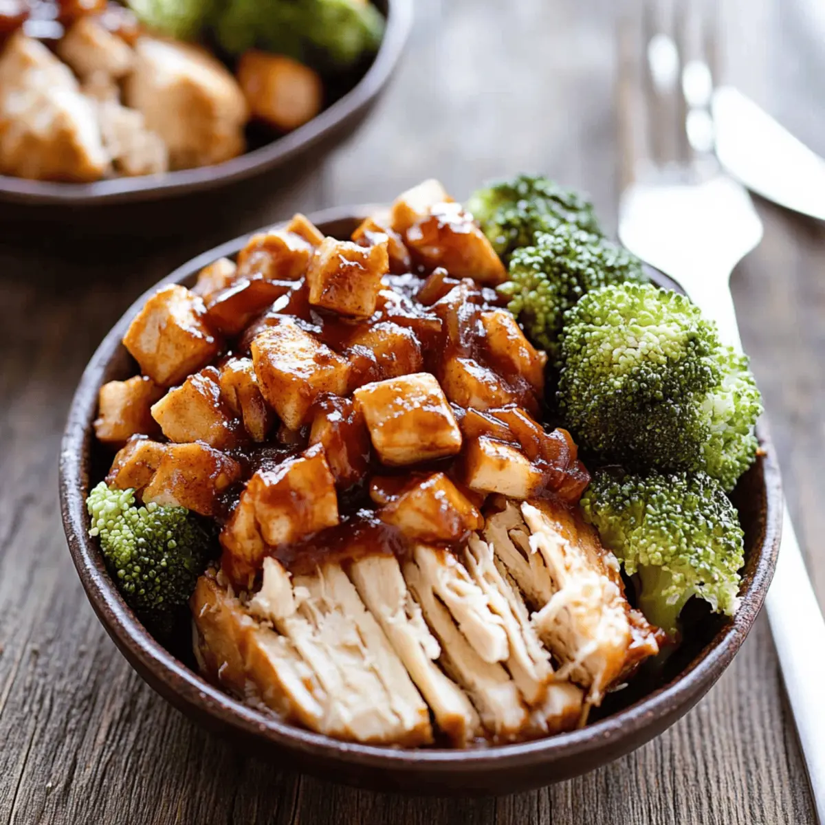 BBQ Chicken & Roasted Sweet Potato Bowls