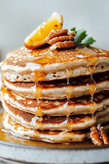 Fluffy Pecan Pancakes