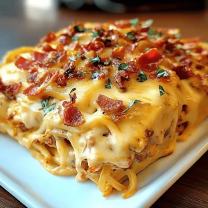 Cheesy Chicken Spaghetti Casserole