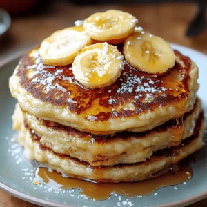 Fluffy Banana Pancakes