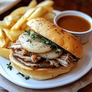 Savory Roasted French Dip Sandwich