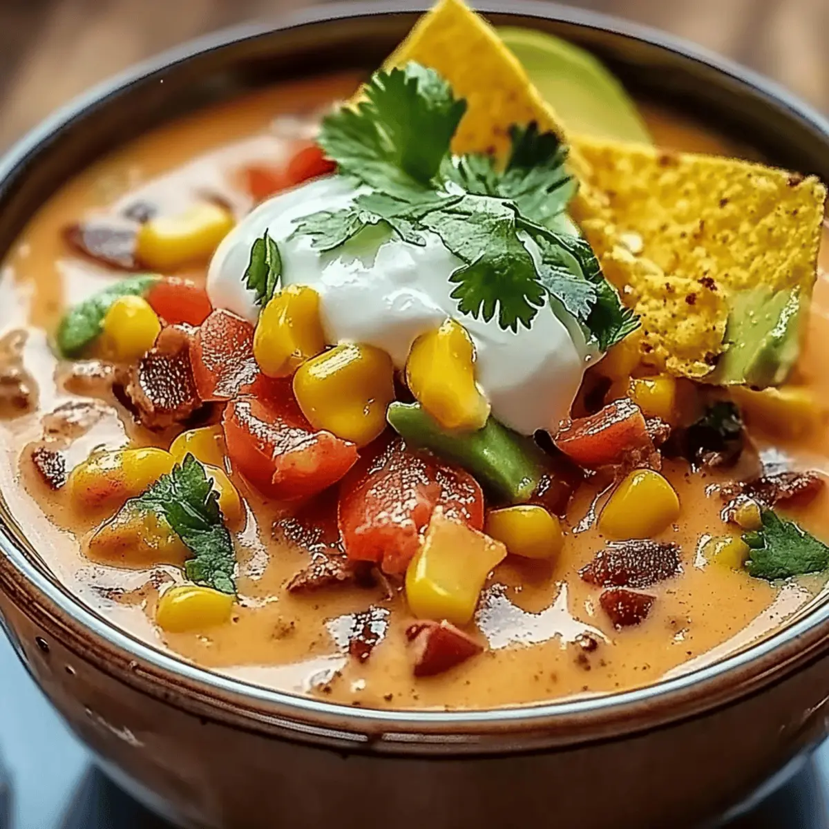 Creamy Chicken Enchilada Soup