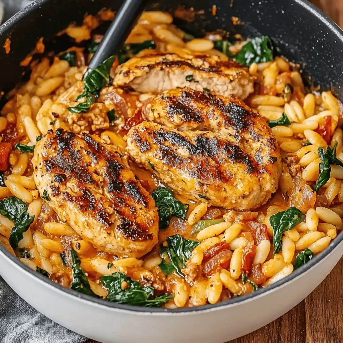 Creamy Sun-Dried Tomato Chicken Orzo