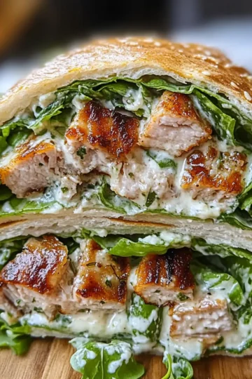 Chicken Caesar Salad Wrap
