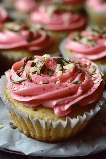 Vegan Mini Rose Cupcakes