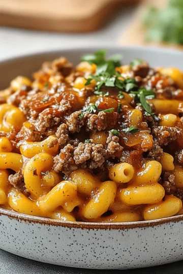 One-Pot Cheeseburger Macaroni