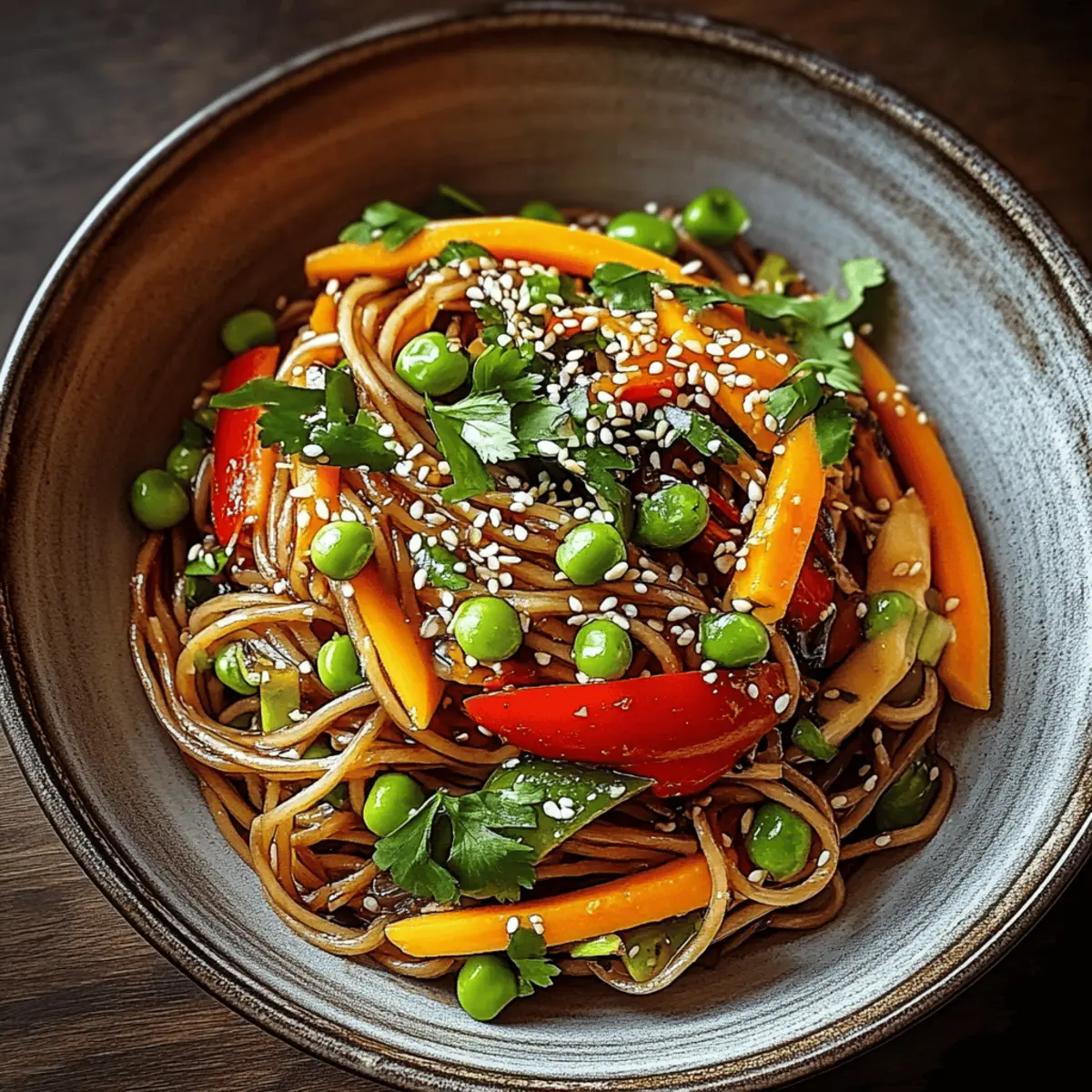 Cold Teriyaki Noodles Salad
