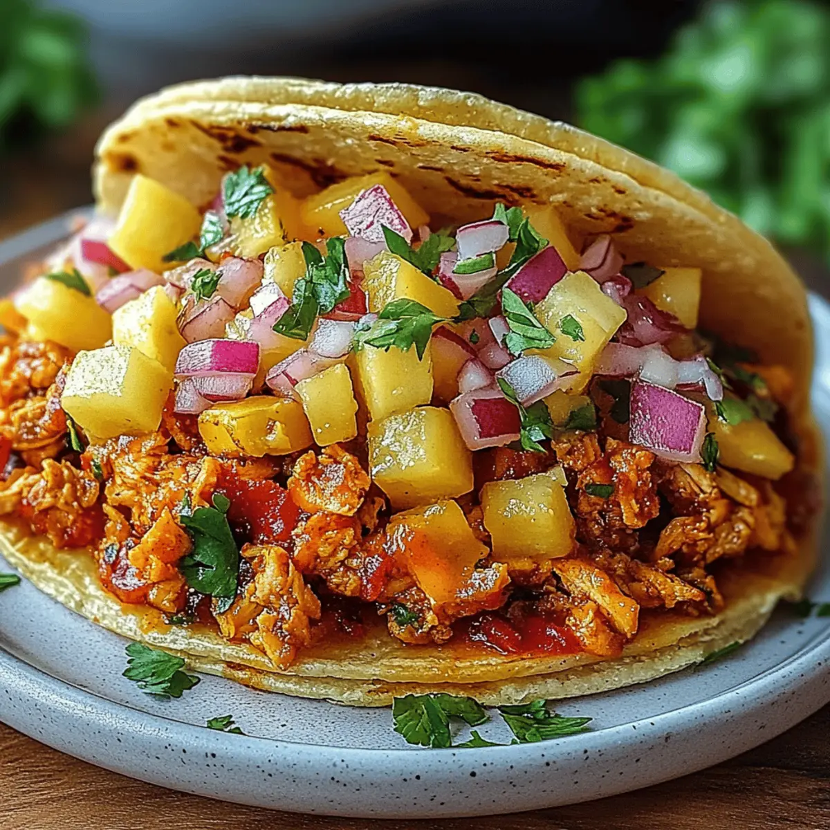 Pineapple Chicken Tacos