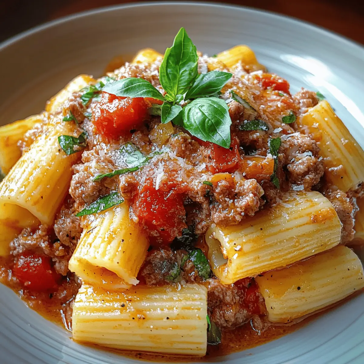 Creamy Italian Sausage Rigatoni